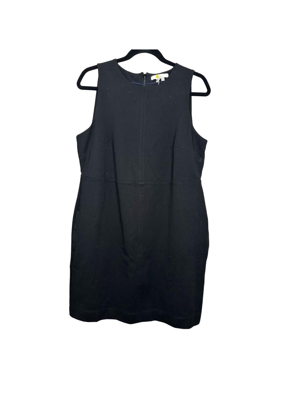 Boden NWOT Women's Mini Ponte Jersey Dress- Black with Pockets size 8